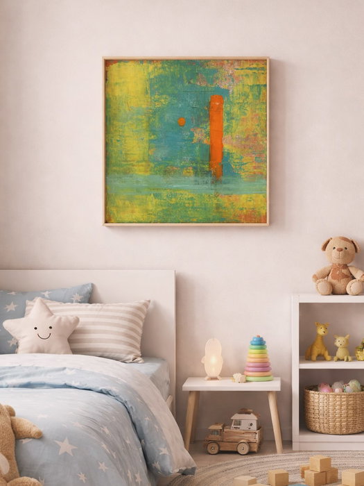 A room for dreams.
Layers of color, like layers of imagination.
For the ones who still believe in magic.