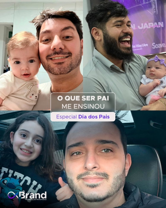 Ser pai é muito mais do que um título. É ser presença, exemplo, direção e muitas vezes, aprender com quem ainda está descobrindo o mundo. Antes de ser