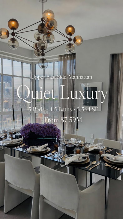 Upper East Quiet Luxury 🏡✨

A 5-bedroom, 4.5-bath residence with over 3,500 sq ft of interior space - calm, understated