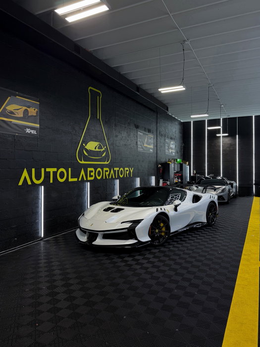 Ferrari SF90 XX Spider 🕷️ is now fully protected inside & out 😮‍💨

Services provided :
@xpel Full Body PPF + interior PPF
Ceramic Window tints
Ceramic Coating full body ✨

Drop a 🏎️ in the comments if you’d keep it or daily it!
