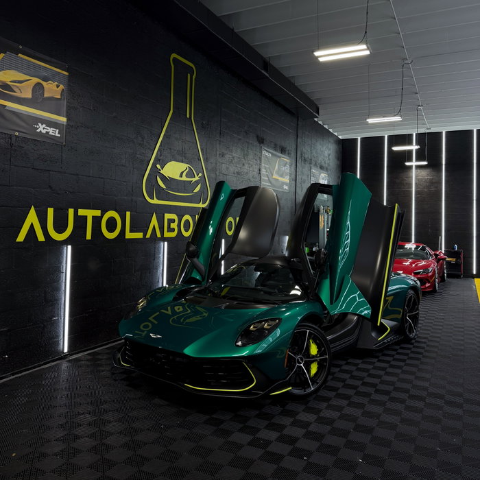 🥵 Full body PPF on the Aston Martin Valhalla. Doors up, armor locked in.

Doors up, armor on. Protecting every carbon fiber edge inside the door jambs.

High-impact zones fully covered. Road debris doesn’t stand a chance.

Self-healing PPF enhancing that metallic green depth to another level.

Precision application over intricate carbon curves. No shortcuts on a legend.

High-impact zones fully protected. That British Racing Green paint stays flawless.

Top-exit V8, massive rear diffuser, full PPF complete. Which shot hits hardest—1, 4, 7, or 9 ?

F1-inspired layout, ready for the street and the track.

Edge-tucking every carbon blade and neon accent line with zero visible seams.