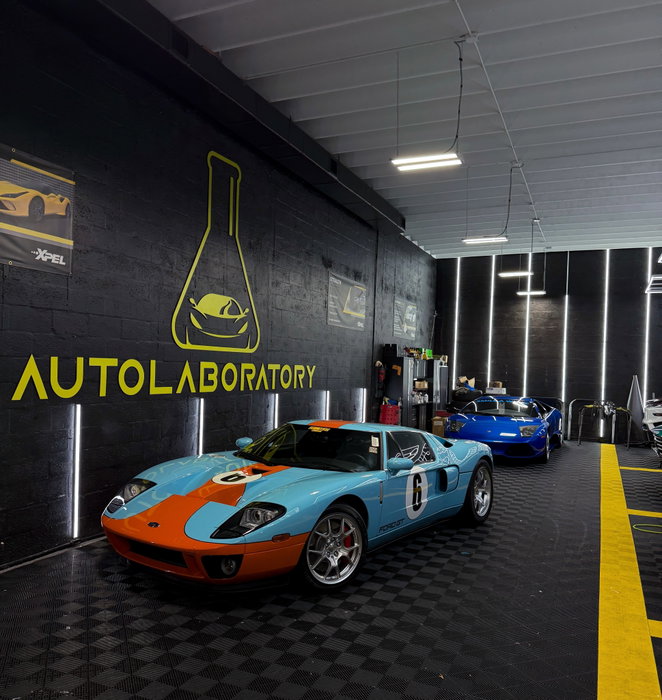 2006 FORD GT 🔥 Swipe to see how we protected this icon ⏩

This pristine 2006 Ford GT arrived with its original dealer stickers intact. To ensure its legendary Gulf livery stays flawless for another 20 years, we took it through a complete protection process:

1️⃣ Full paint decontamination & surface prep
2️⃣ Precision paint correction & polish
3️⃣ Full-body @xpel Ultimate Plus PPF application

Swipe through the slides to see the details up close 🔍
Which slide is your favorite shot? Let us know in the comments! 👇