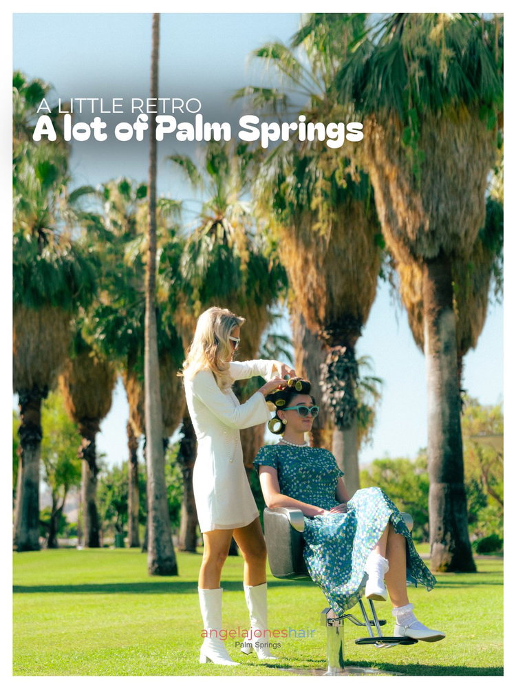 An afternoon in the park, Palm Springs style ☀️ Desert proof hair, always in sea