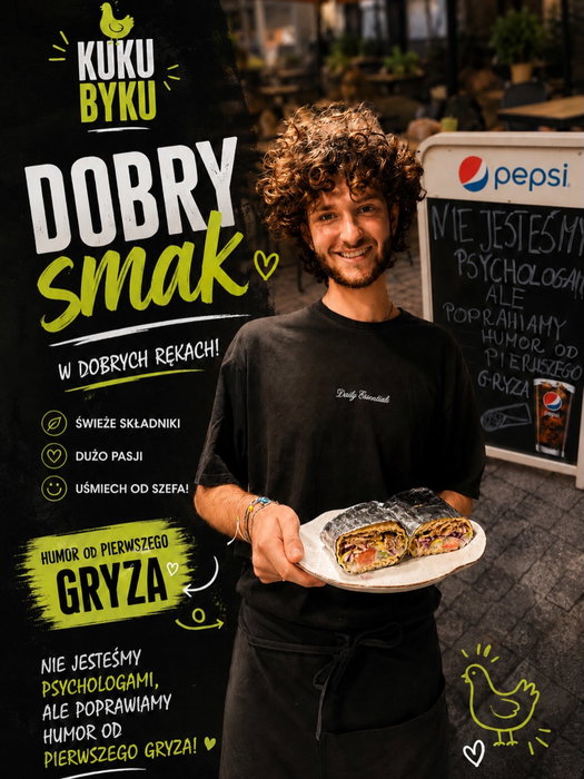 🍔 Głodny? To nie czekaj! 😋🍻

Wpadaj do nas na pyszne jedzenie, zimne napoje i dobrą atmosferę! 💚
U nas brzuch zadowo