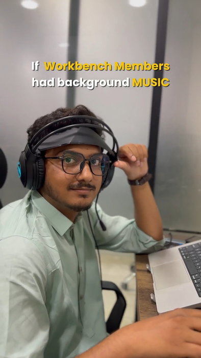 Every WorkBench member has their own vibe… and apparently, their own soundtrack too. 😂🎶