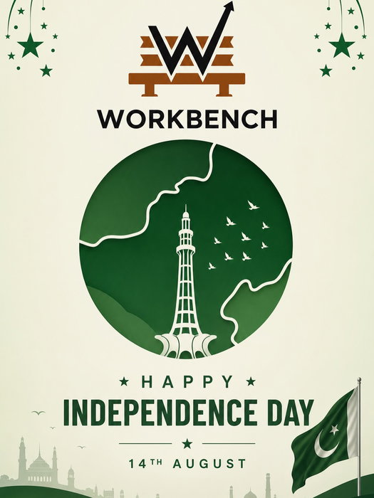 Happy Independence Day from all of us at Workbench! 🇵🇰