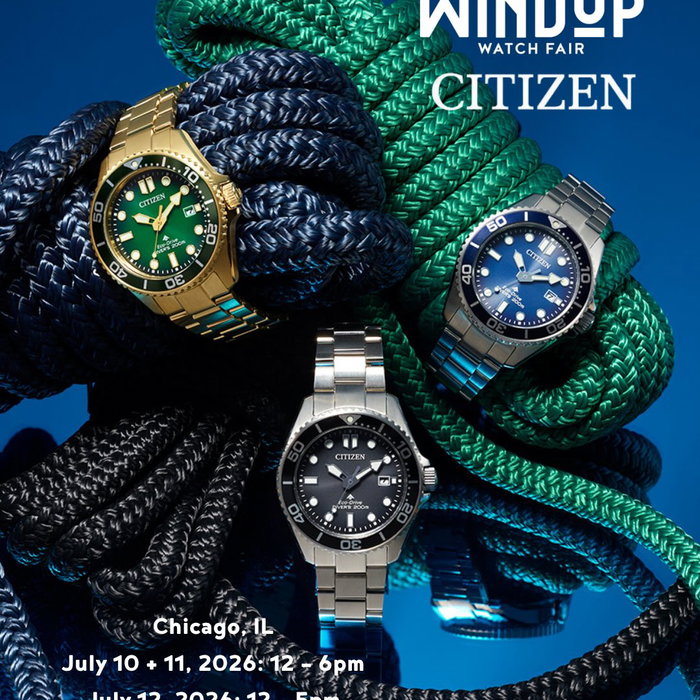 A pioneer in watchmaking and innovation since 1918, @citizenwatchus joins us as a sponsor for the 2026 Windup Watch Fair Chicago. promotes excellence and creativity with a deep-roo