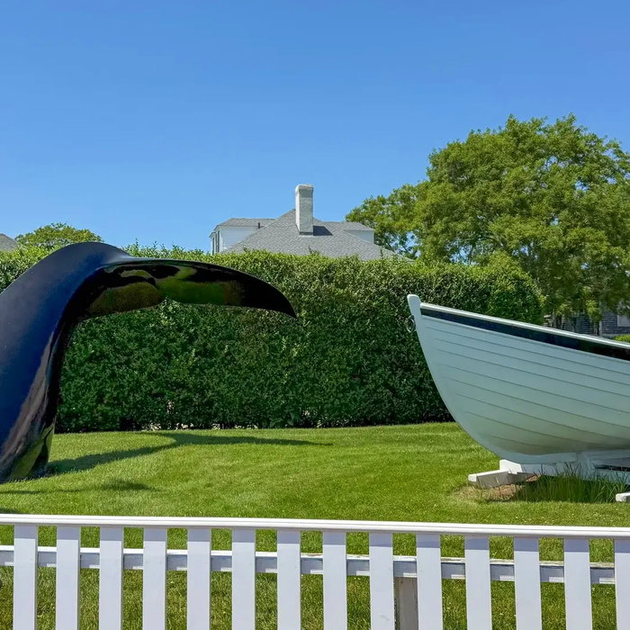 The Whale Tail Memorial down by Memorial Wharf in Edgartown. Been there since 1993, a nod to the tow...