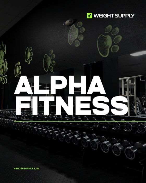 Our latest install with Alpha Fitness Center in Hendersonville, NC.

We just wrapped up a chrome dumbbell project for Alpha Fitness that we’