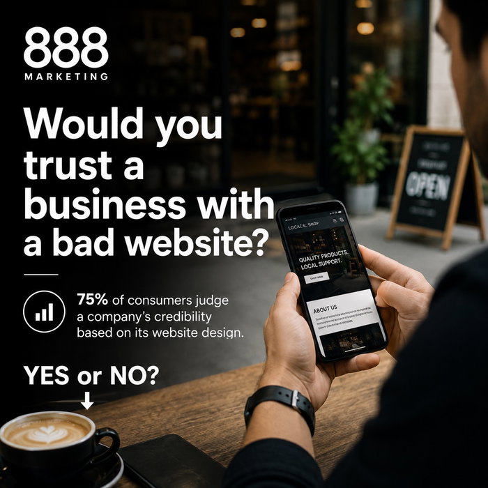 Be honest: would you trust a business with a bad website? 👀