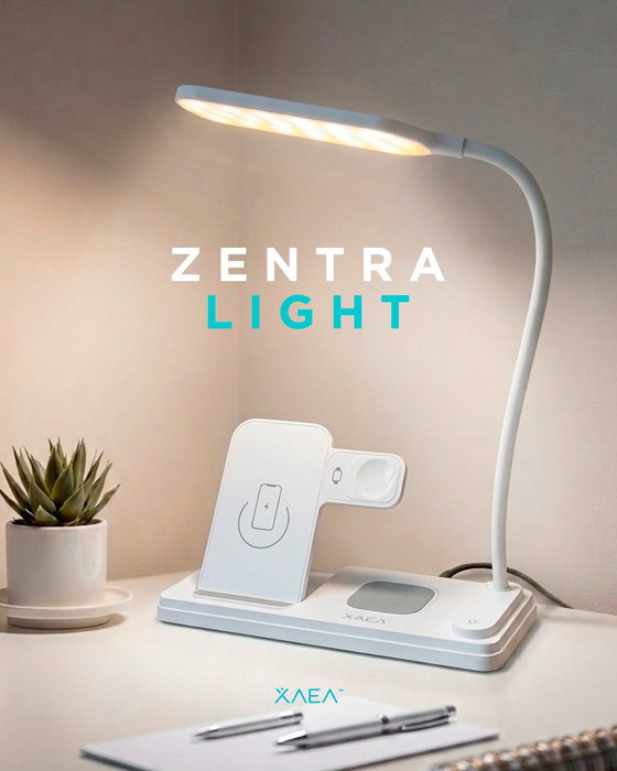 Zentra Light entra en otra categoría.

Es funcionalidad y diseño.
Y es 4 en 1: lámpara con 3 modos de luz, carga celular, auriculares y reloj al mismo tiempo 🙌🏼

XAEA

HomeOffice