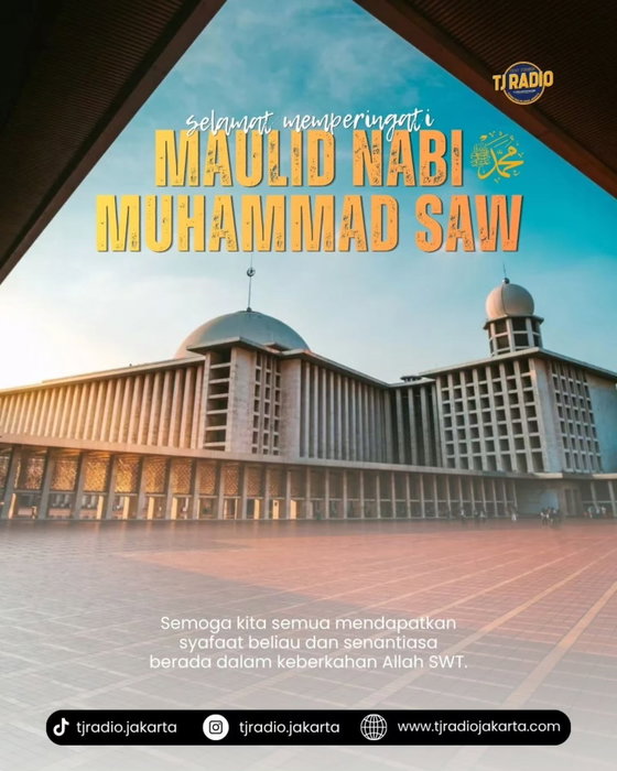 Selamat memperingati Maulid Nabi Muhammad SAW 1448...