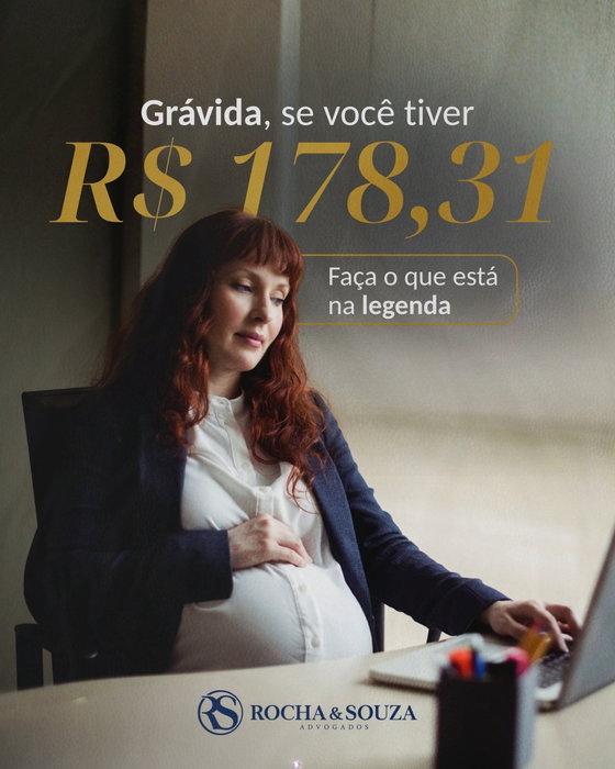 👉 Você está grávida e sem pagar o INSS? Então vai adorar saber que uma única contribuição de R$ 178,31 pode te dar d...