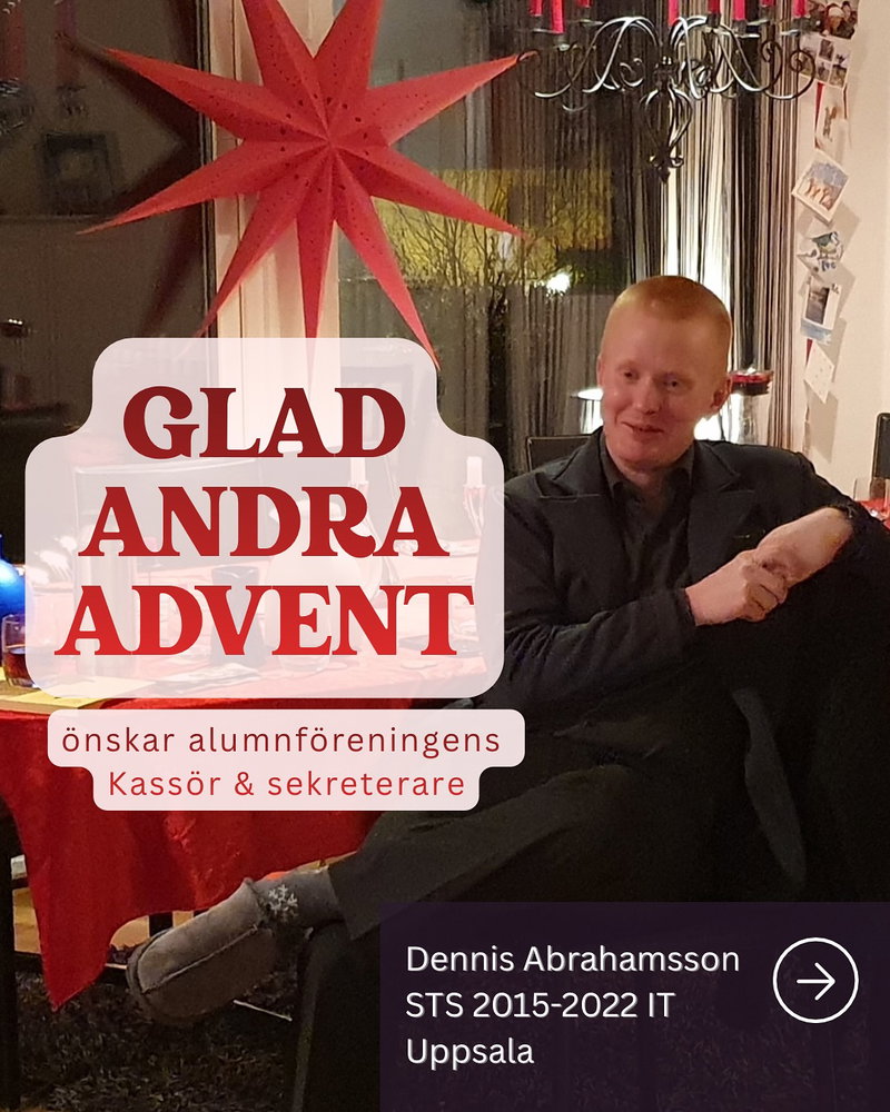 Glad Andra Advent 🕯️🕯️
✨Lär känna oss i styrelsen, näst på tur - Dennis