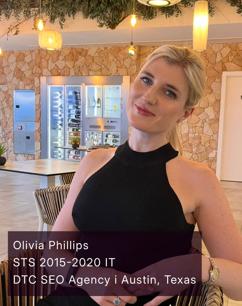 ✨MEDLEMSPORTRÄTT✨ - med Olivia Phillips 🤩
Vi vill lyfta fram våra fantastiska alumner och visa på bredden inom vårt nätverk, kryddat med en dos nostalgi från STS-tiden.