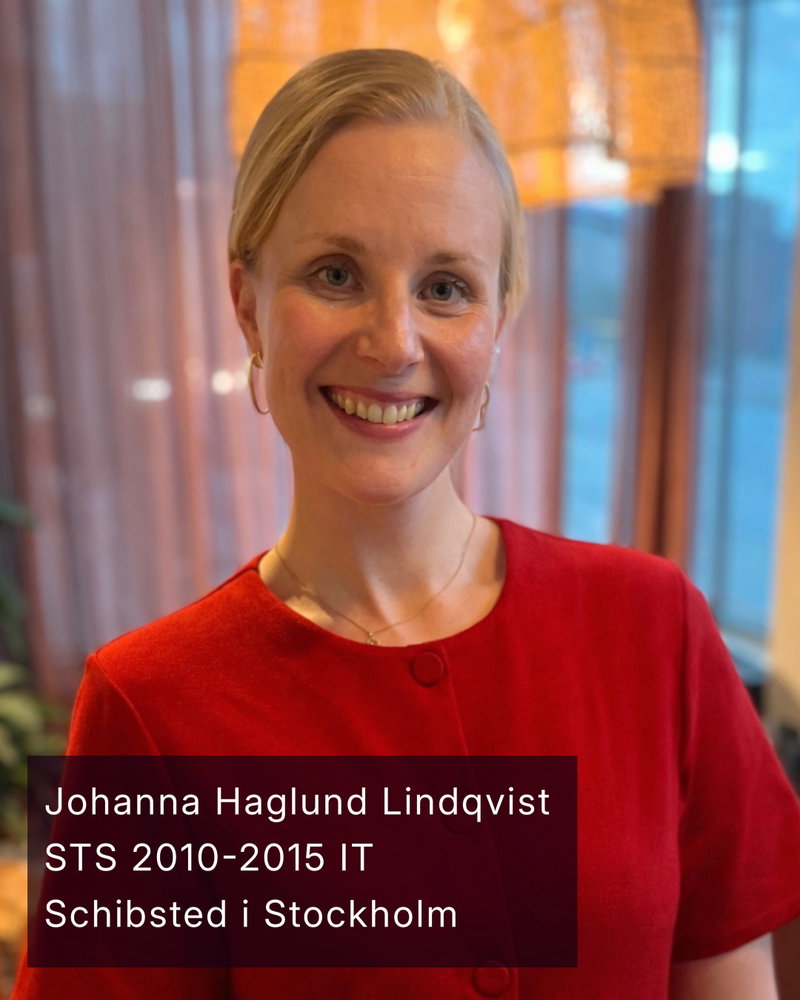 ✨MEDLEMSPORTRÄTT✨ - med Johanna Haglund Lindqvist🤩
Vi vill lyfta fram våra fantastiska alumner och visa på bredden inom vårt nätverk, kryddat med en dos nostalgi från STS-tiden.