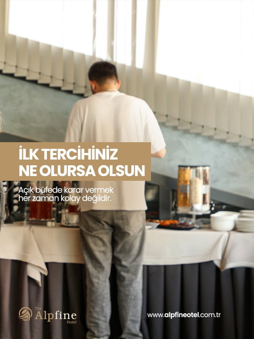 Zengin açık büfe kahvaltımızla güne keyifli bir başlangıç yapın.
Start your day pleasantly with our rich open buffet bre