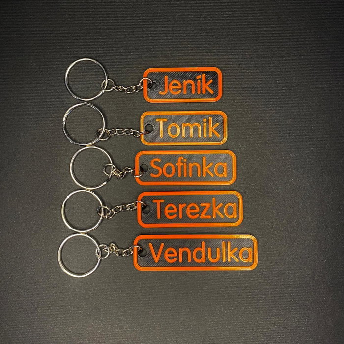 I takové jednoduché klíčenky si můžete u nás objednat na zakázku 🤩