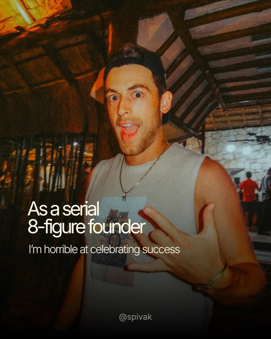 A lot of founders are really good at...
