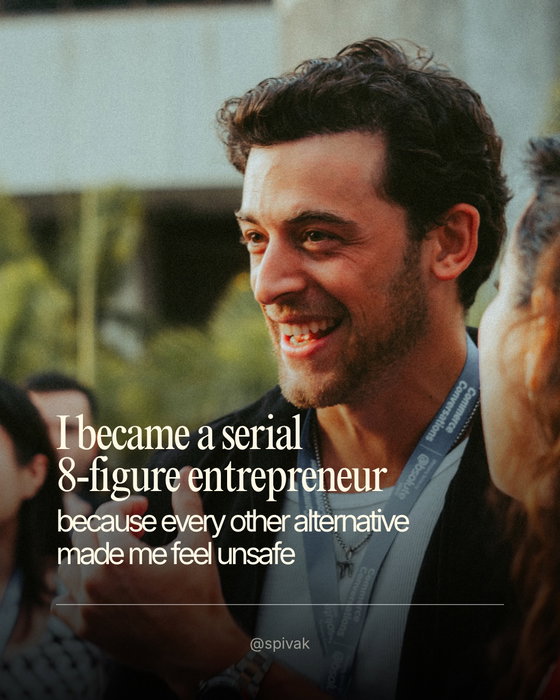 Becoming an eight-figure founder was never the goal....