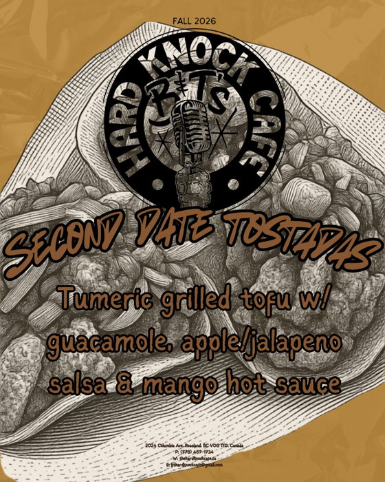 A new item for the vege lovers 🥬🥑🌱

#vegetarian #bntshardknockcafe #rossland #kootenays 

Mon - Closed
Tues - 8 am - Late!
Wed -  8 am - Late!
Thurs - 8 am - Late!
Fri - 8 am - Late!
Sat - 8 am - Late!
Sun - 8 am - 8 pm