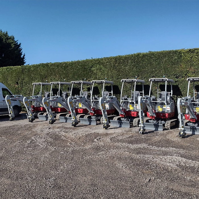 8 NEW machines, ready to go to work.
