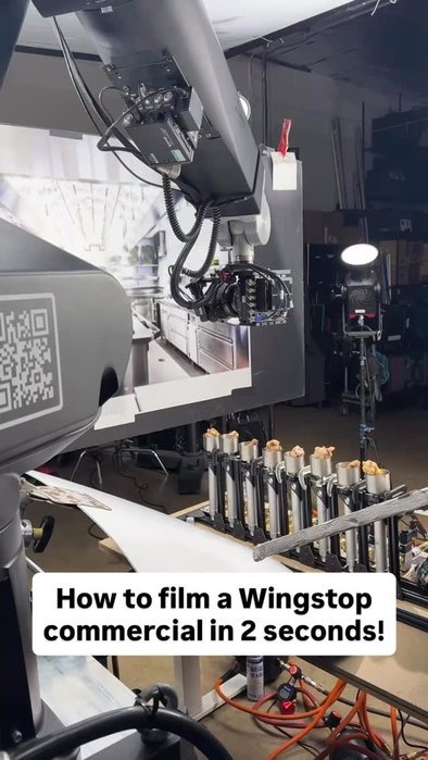 By using our Bolt robot and custom built special effects rigs, we’re able to make the impossible possible! This was a test to see if we could make a one shot commercial happen in 2 seconds.
@lacinemarobotics
Director/Rig Builder - @buddybleckley
Robot Op - @carsten.johnson
Food Styling - @nathanrcarrabba