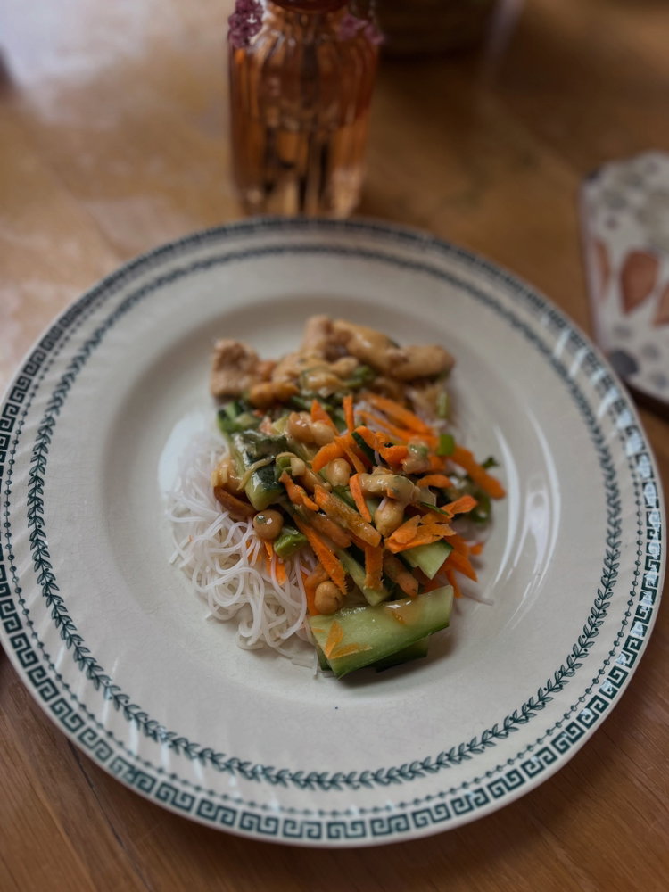 Cette semaine trois familles ont choisi cette salade thaï…