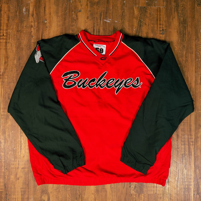 【Vintage Sports Selection New Drops ⚡️ 】

✦Vintage 58 Sports Ohio State Buckeyes Script Pullover (Red/Black)

Size infor