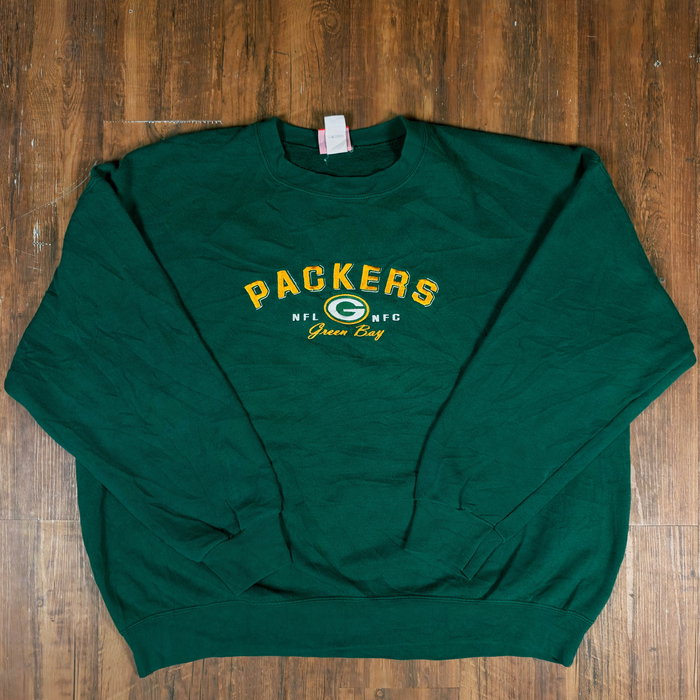 【Vintage Sports Selection New Drops ⚡️ 】

✦Green Bay Packers Big Spell-Out Crewneck Sweatshirt (Forest Green)

Size info