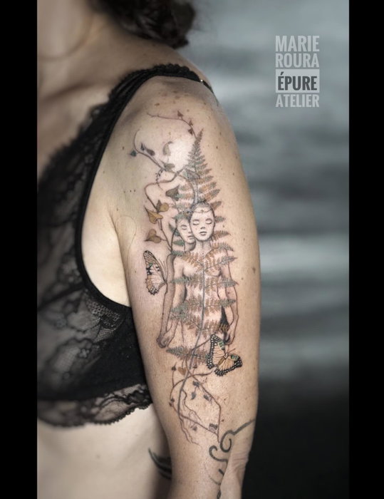 Flash Les Âmes sœurs pour Nathalie. De la série Amour. Ce dessin peut symboliser l’amitié, l’amour f