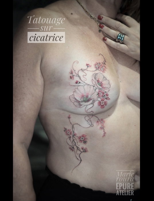 Un grand jour pour Celine. J’aime penser le tatouage réparateur comme une façon douce de se réapprop