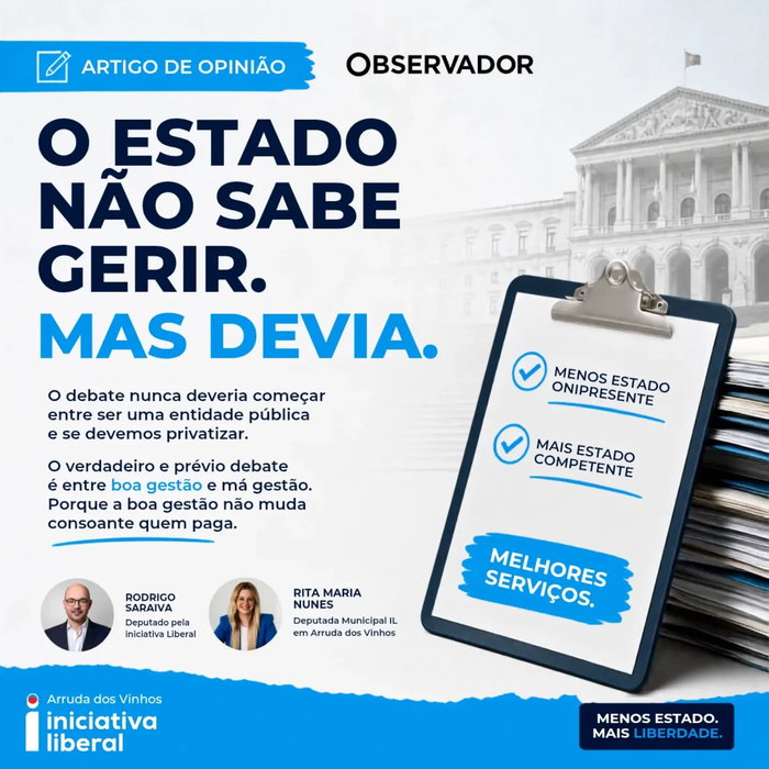 Antes de discutirmos privatizações, há uma pergunta mais importante: O Estado está a ser b…