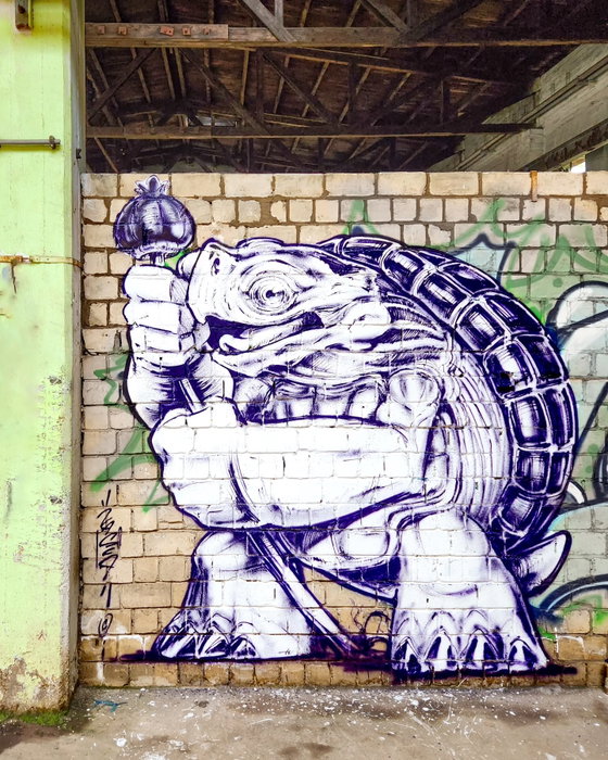 Ballpoint sketch turtle π΅π
Older one back from @ibug.art 23 in Leipzig, Germany. Hella fun Exploring and painting St t