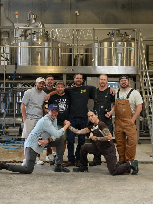 Our inaugural Grünhopfen collab with @gammabrewing is in the books. Fresh hopped Pilsner with Tettnang sourced from the one and only @locher