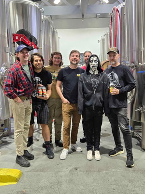 Prince of Helles. A helles lager we brewed for @saintvitusbar , with their own Günther on the can. Good day having the Vitus crew out at the