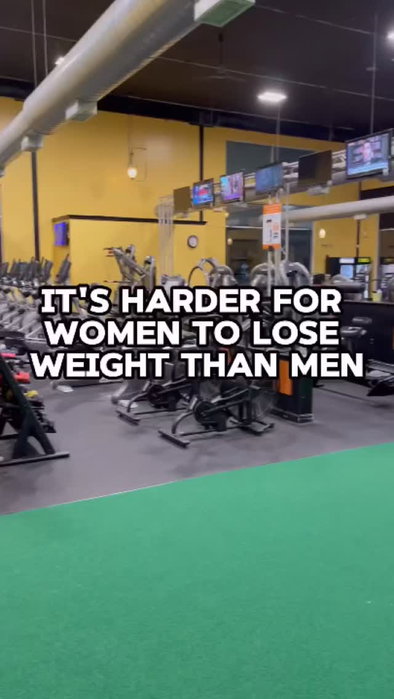I know it may not help you feel better about the fact that it’s harder for women to lose weight and…