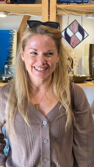 What makes Glass Arts Collective's Marketplace special? Katy is going to tell you! Visit our website for our full Marketplace, we ship handcrafted art throughout the United States.