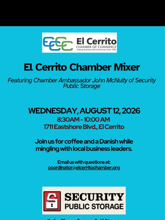 Update from @elcerrito_chamber
