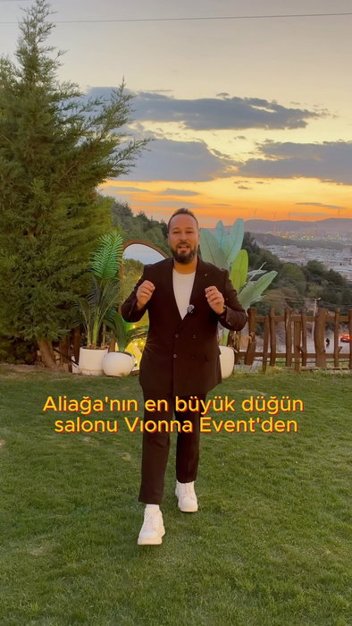 Aliağanın en büyük düğün salonu Vionna Eventten merhaba 👋 2027 rezervasyonlarımız 2026 fiyatlarıyla başladı ve bazı aylarda ki hafta sonlar