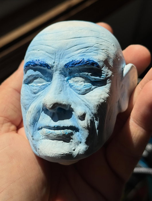 Zordon is coming in clearer, soon to be at home in his power tube! @djfielding_zordon thanks for all…