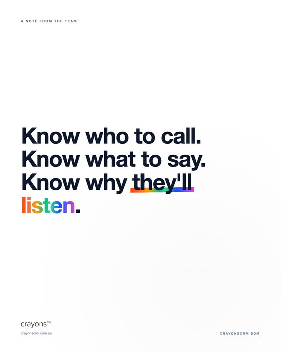 📞 Cold calls aren't cold when you've done the homework.
CrayonsCRM Leads & BDM gives BDMs the intel before the convers