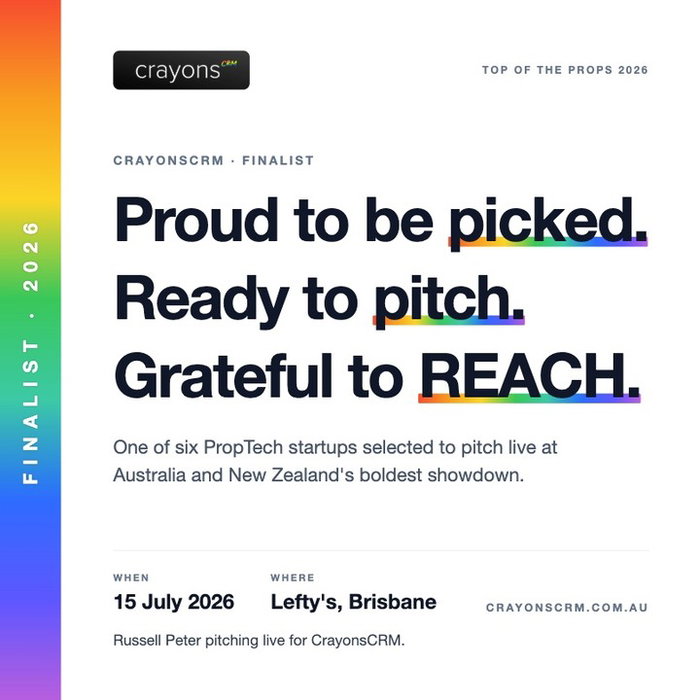 Proud doesn't quite cover it. 🖍️ CrayonsCRM is officially a Top of the Props 2026 finalist — one of six startups select