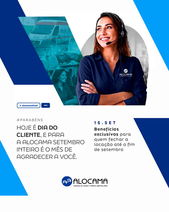 Hoje é Dia do Cliente, mas para a Alocama esse cuidado não cabe em um dia só.

Por isso, preparamos benefícios exclusivo