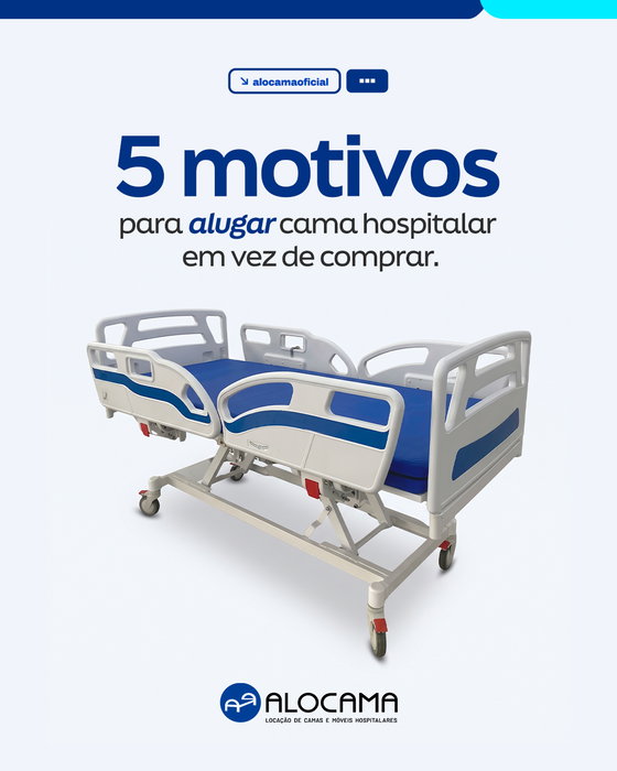 Arraste para o lado e confira os 5 motivos para alugar uma cama hospitalar em vez de comprar.

Alugar costuma ser mais v
