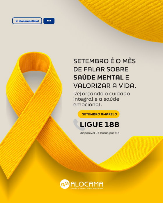 Setembro é o mês de conscientização sobre a prevenção ao suicídio e a valorização da vida, o Setembro Amarelo.

Cuidar d