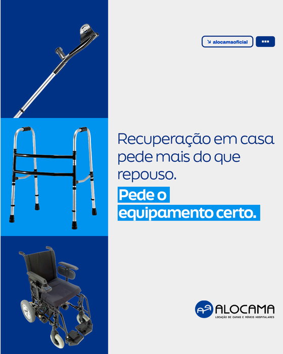 Uma recuperação bem-sucedida em casa depende da combinação certa de equipamentos.

Dependendo da fase da recuperação, o 