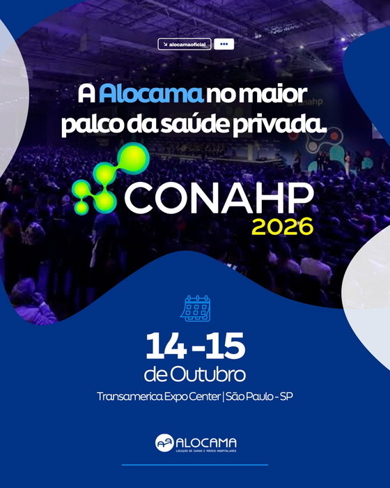 A Alocama marca presença no Conahp 2026! 🏥✨

Nos dias 14 e 15 de outubro, estaremos em São Paulo para o Congresso Nacio