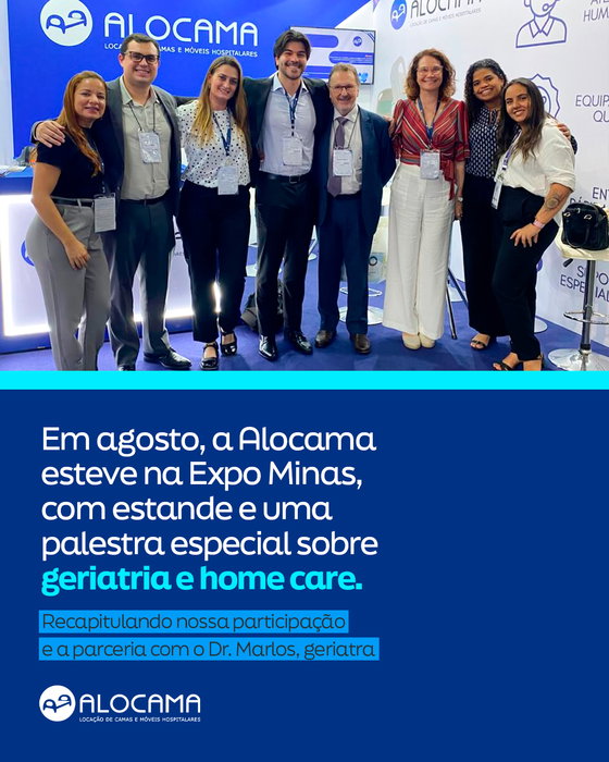 Em agosto, a Alocama esteve na Expo Minas com um estande dedicado a apresentar nossas soluções de locação de equipamento