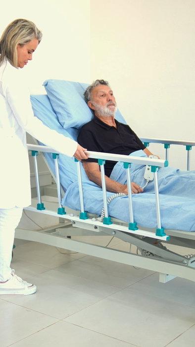 Mais conforto para quem recebe, mais praticidade para quem cuida. 💙

A cama elétrica de 3 movimentos da Alocama garante
